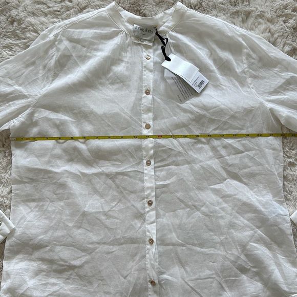 Forte Forte Button Down Blouse White Size 8 - Picture 5 of 12